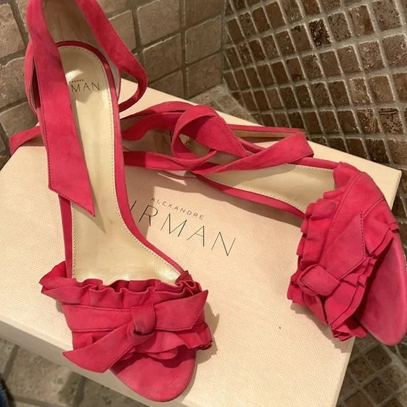 Alexandre Birman Shoes Alexandre Birman Clarita Knot Suede stiletto Sandal - Picture 3 of 7